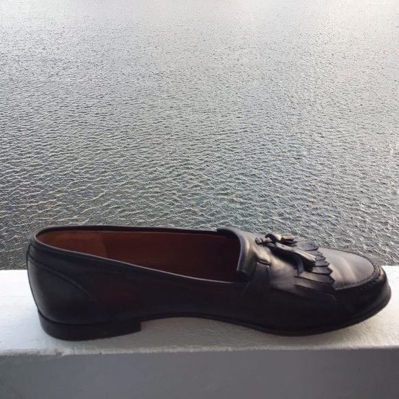 Salvatore Ferragamo All Leather Tasseled Loafers Made in Italy Size 12 D main image 5